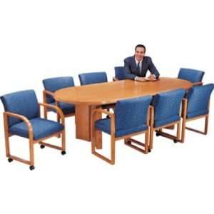  Solid Wood Racetrack Conference Table (96Wx42D) Office 