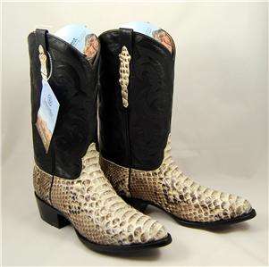 MENS 11 EE REAL PYTHON SNAKESKIN WESTERN COWBOY BOOTS  