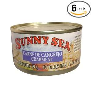 Sunny Sea Crabmeat , Regular, 6 Ounce (Pack of 6)  Grocery 