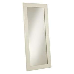  Living Windsor Large Off White Leather Floor Mirror