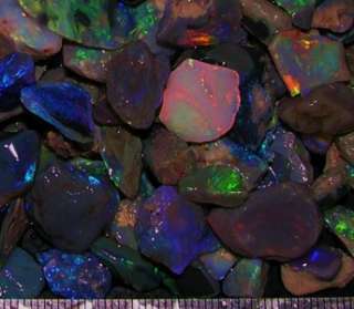 903.40CTS OF GEM QUALITY SOLID BLACK ROUGH & RUBBED OPAL FROM 
