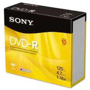  Sony DVD R Discs SON10DMR47R4 Electronics