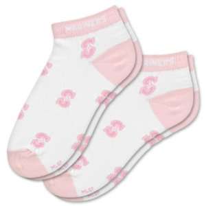  MLB Seattle Mariners Womens Pink Socks (2 Pack): Sports 