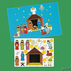 Make A Nativity Scene 2 STICKER SETS Christmas CRAFTS  