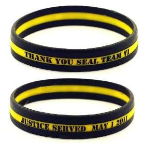  Justice is Served Seal Team Wristband Pack of 12 