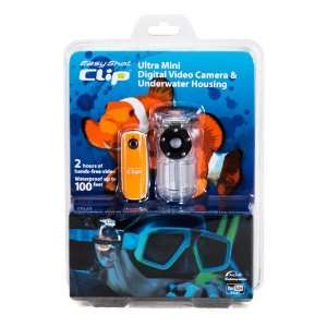   Camera with 100ft Waterproof Housing and Mask Clip included. Camera