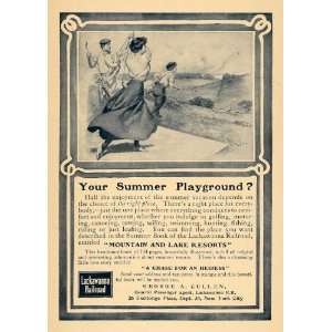 1907 Ad Lackawanna Railroad Golfing Richard Culter   Original Print Ad 