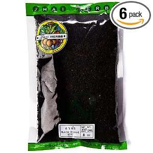 Thai Herbs Black Sesame Seed 227g (Pack of 6)  Grocery 