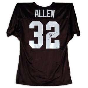  Marcus Allen Autographed Custom Style Black Jersey: Sports 