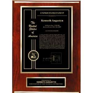   Certificate Patent Plaque   Presentation Series