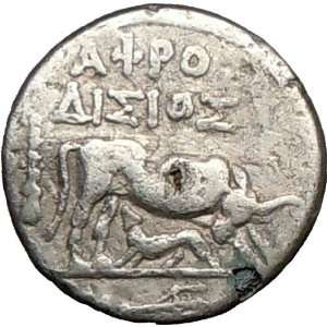   (Epidamn) Illyria 208BC Ancient Fourrée Silver Greek Coin Cow Calf