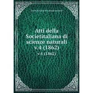   scienze naturali. v.4 (1862) Societitaliana di scienze naturali