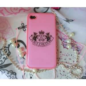  Pink Juicy Designer Case for iPhone 4G, 4GS Cell Phones 