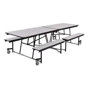  Mobile Cafeteria Fixed Bench Table with MDF Core 30 W x 