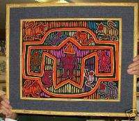 Mola Needle Art Work Panama Cuna Indian Native Craft  