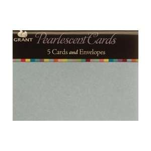 Grant Studios Pearlescent Cards & Envelopes 5.57X4 5/Pkg 