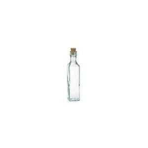   6085   8 1/2 oz Square Glass Olive Oil Bottle