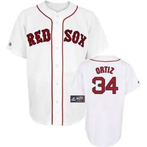   Boston Red Sox Replica Baseball Jersey #34 White: Sports & Outdoors