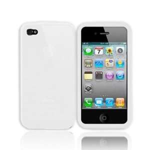 Iphone 4S Silicone Cover Case Solid White for iPhone 4G 