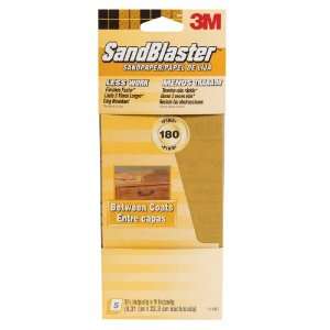  3M SandBlaster 11180 Between Coats Sandpaper, 180 Grit 