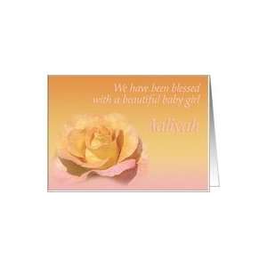  Aaliyahs Exquisite Birth Announcement Card: Health 