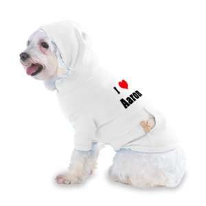  I Love/Heart Aaron Hooded T Shirt for Dog or Cat LARGE 