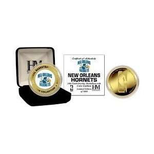  NEW ORLEANS HORNETS 24KT Gold and Color Team Logo Coin 