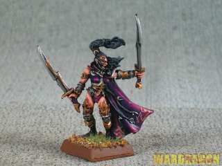 WDS painted Dark Elf Dreadlord with additional Hand Weapon w57  