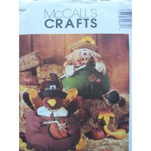    Mccalls Crafts Pattern 4187 Scarecrow and Turkey 