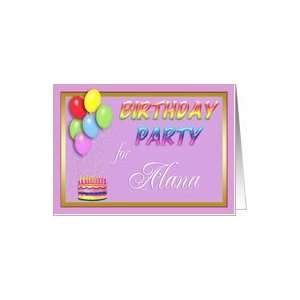 Alana Birthday Party Invitation Card Toys & Games