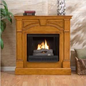  Alden Braid Gel Fuel Fireplace in Warm Plantation Oak 