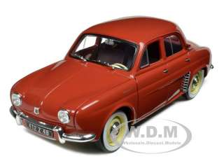 1958 RENAULT DAUPHINE RED 118 DIECAST MODEL CAR BY NOREV 185163 