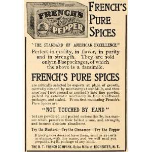  1906 Ad R. T. French Pure Spice Mustard Pepper Cooking 
