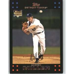  2007 Topps #15 Andrew Miller RC   Detroit Tigers (RC 