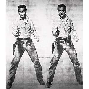  Andy Warhol: 38W by 43H : Elvis, 1963 (double Elvis 