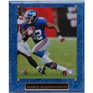   Mario Manningham 10.5 X 13 Action Player Plaque