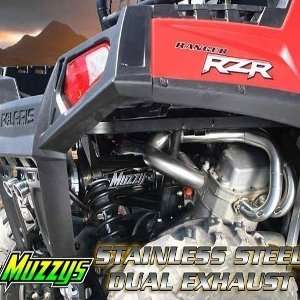 2009 Polaris Ranger RZRs Muzzys Dual Full Exhaust   LT   Part No. 1022 