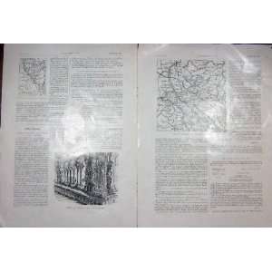 France Lorraine Military Notes Map French Print 1929