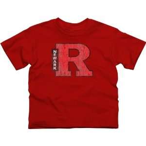  Rutgers Newark Scarlet Raiders Youth Distressed Primary T 