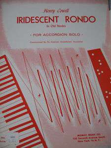 Classical Accordion Sheet Music Iridescent Rondo  