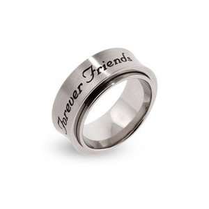    Engravable Forever Friends Engravable Spinner Ring Jewelry