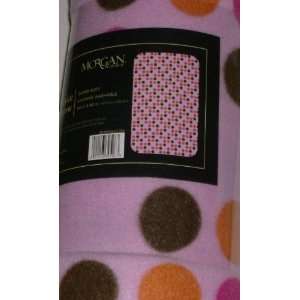   Pink Polka Dots Super Soft Warm Fleece Throw Blanket