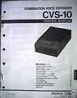 Original Yamaha Service Manual for the CVS 10 Combination Voice 