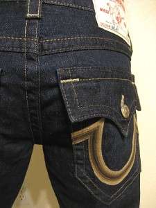 TRUE RELIGION Jeans Mens RICKY Brown OMBRE 30 Dark Straight New  