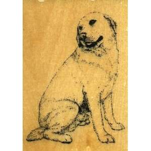  LABRADOR RETRIEVER Dog Rubber Stamp   Wood Mounted: Arts 