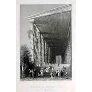  Bartlett 1839 Engraving of the Colonnade of Congress Hall 