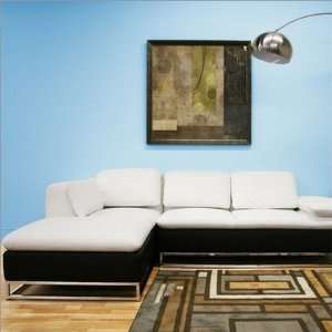  Baxton Studio Elle Left Facing Sectional Sofa in White 