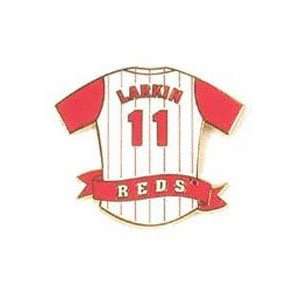  Cincinnati Reds Barry Larkin Jersey Pin: Sports & Outdoors