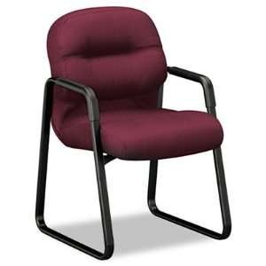  2090 Pillow Soft Series Guest Arm Chair, Black Sled Base 