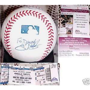 Tim Beckham Autographed Baseball   OMLB JSA Ticket   Autographed 